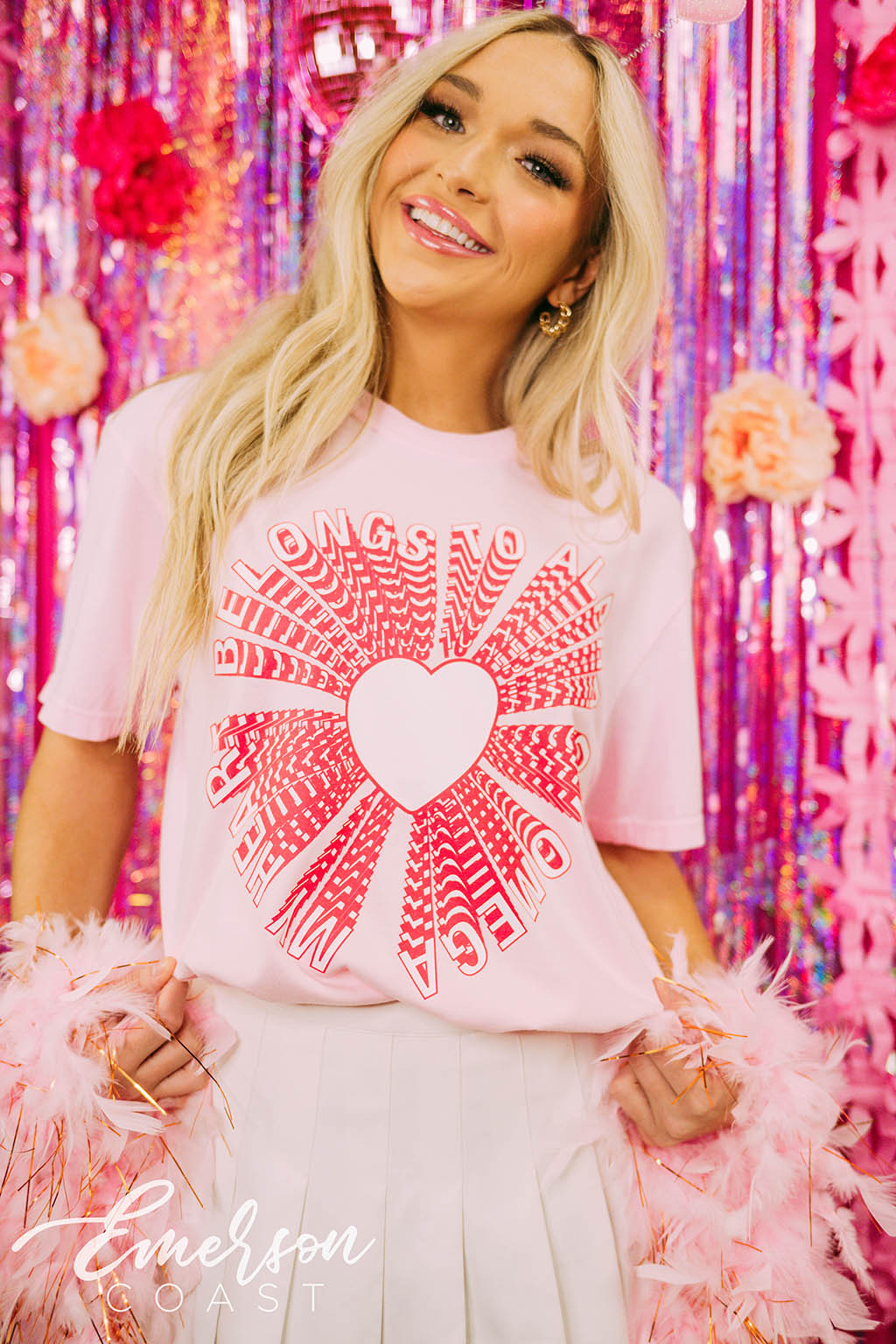 Delta Gamma Light Pink Cheer Bid Day Jersey - Emerson Coast