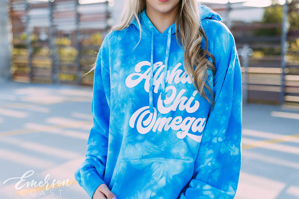 Alpha Chi Omega Tie Dye PR Hoodie