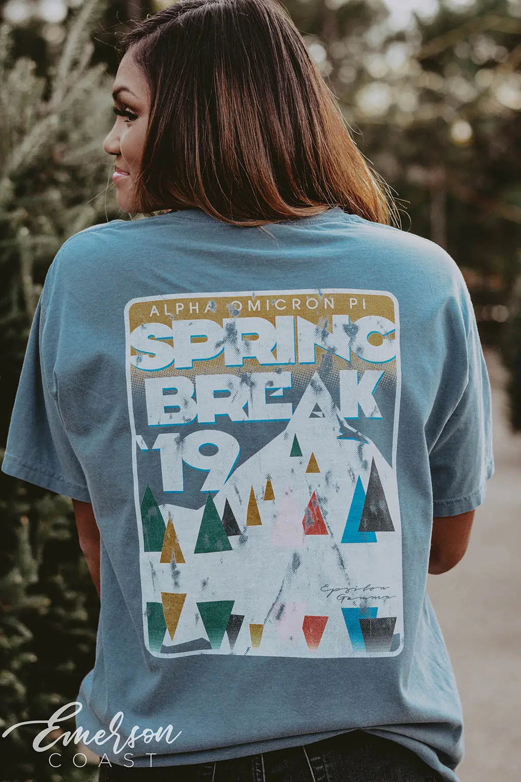 Alpha Omicron Pi Mountain Spring Break Tee