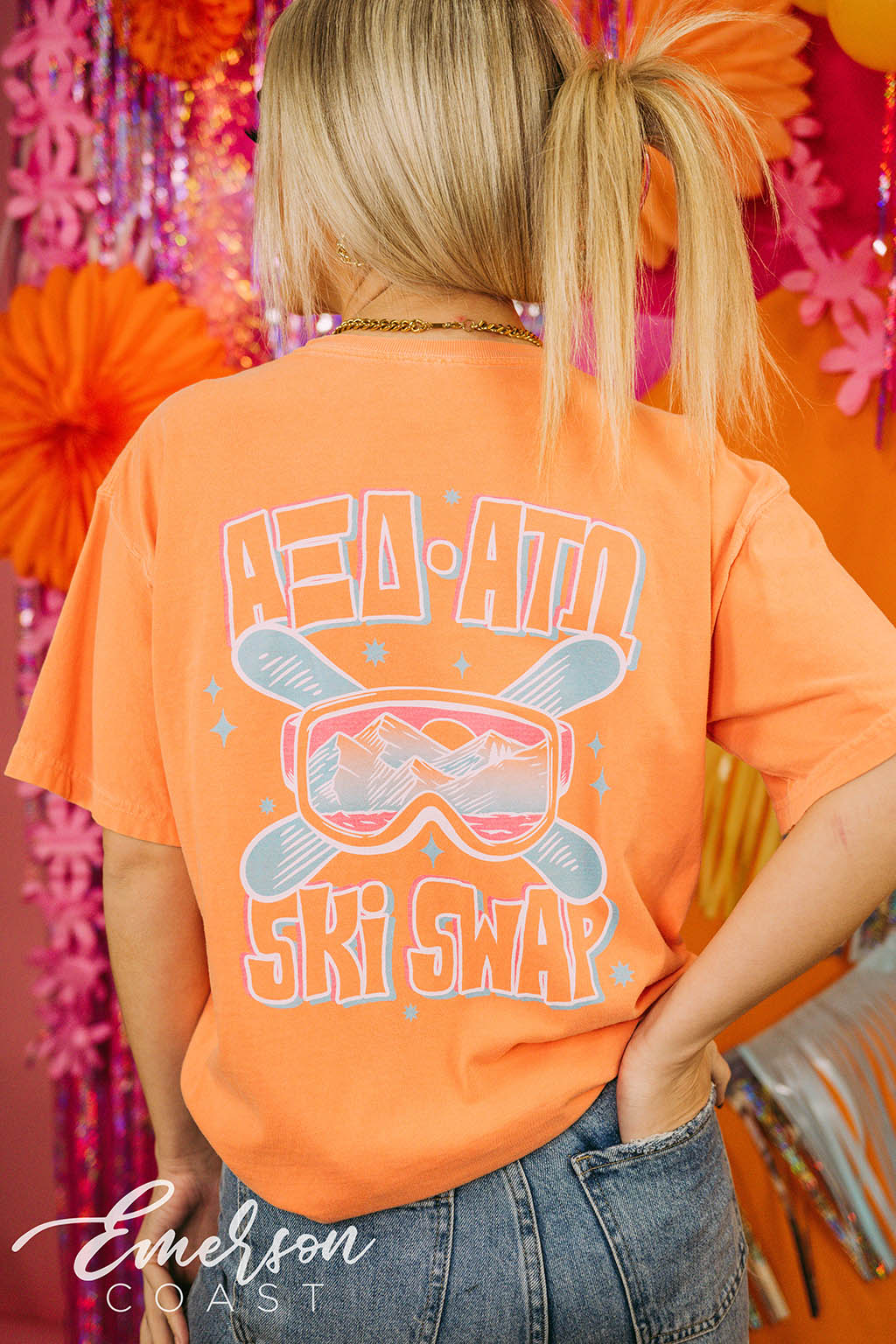 Alpha Xi Delta Function Ski Swap Tee