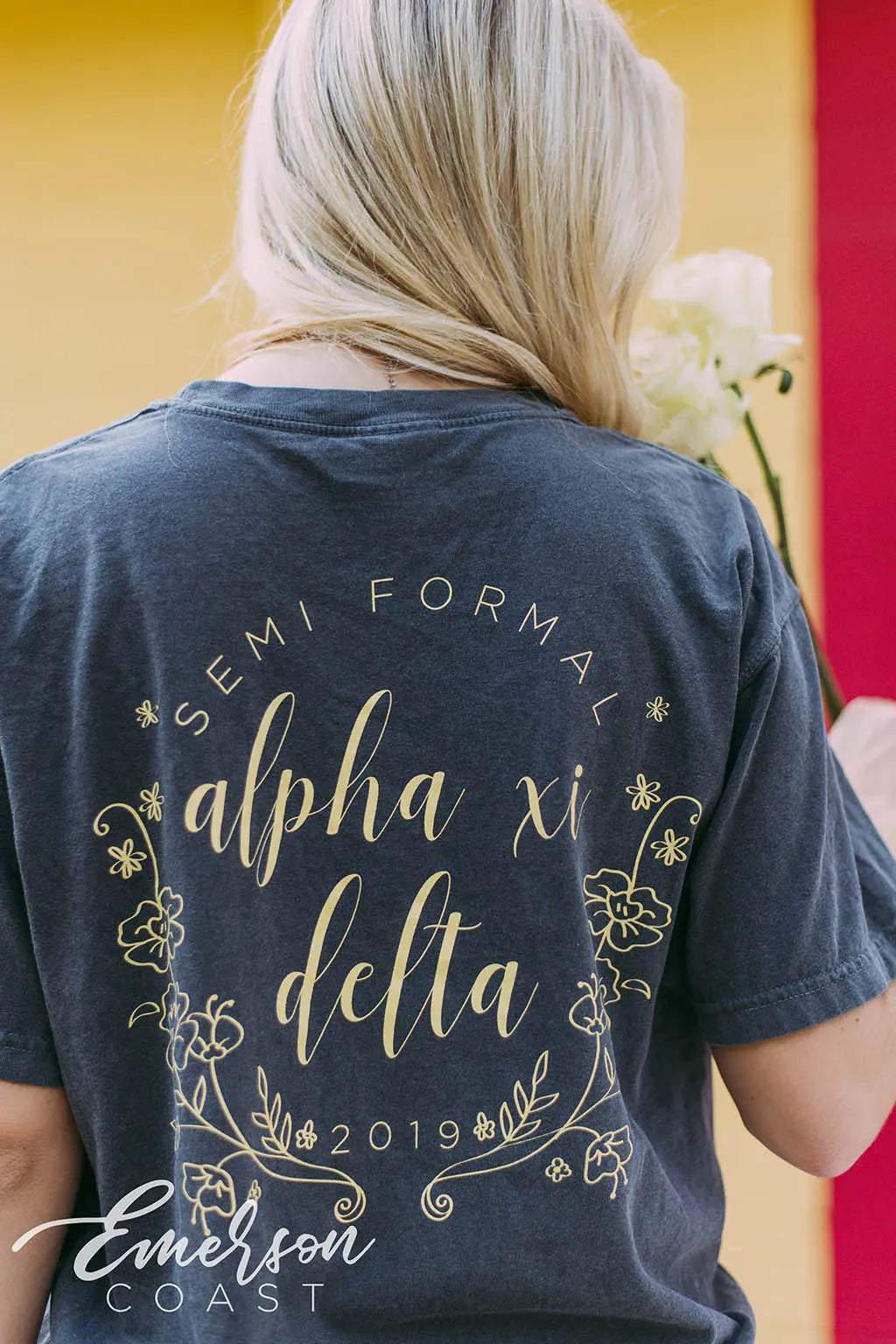 Alpha XI Delta Custom Hockey Jersey | Style 03 Extra Large