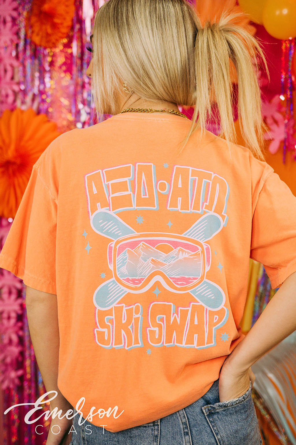 Alpha Xi Delta Function Ski Swap Tee