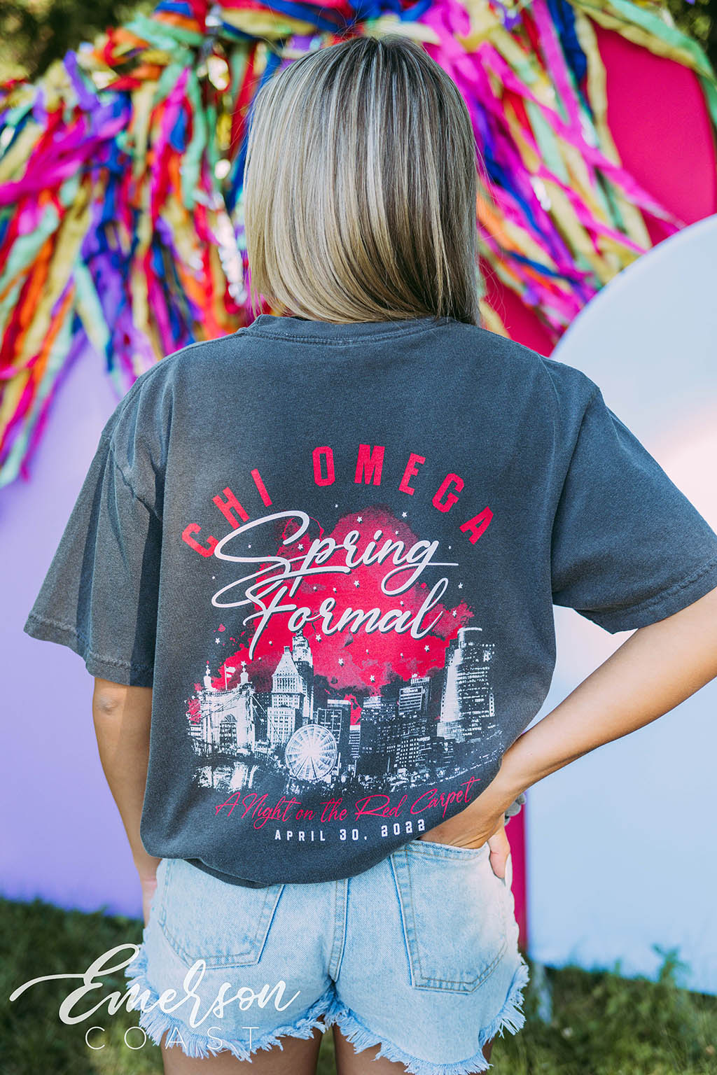 Chi Omega Spring Formal Skyline Tee