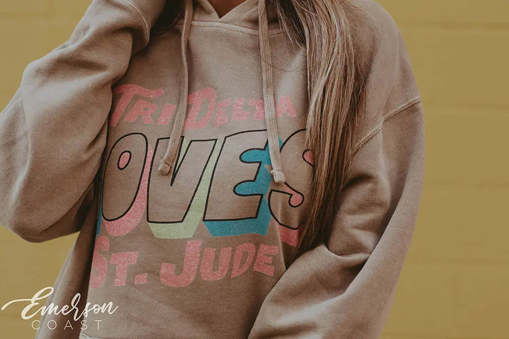 Tri Delt Loves St Jude Hoodie