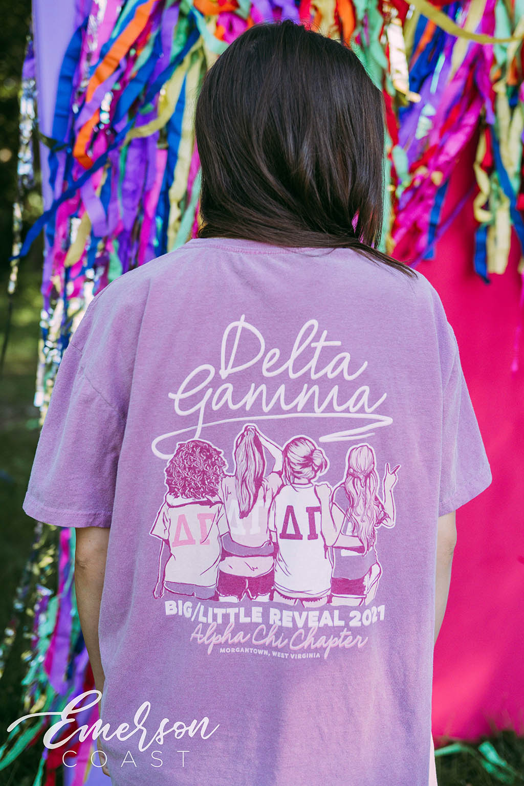 Delta Gamma Big Little Reveal Tee - Emerson Coast