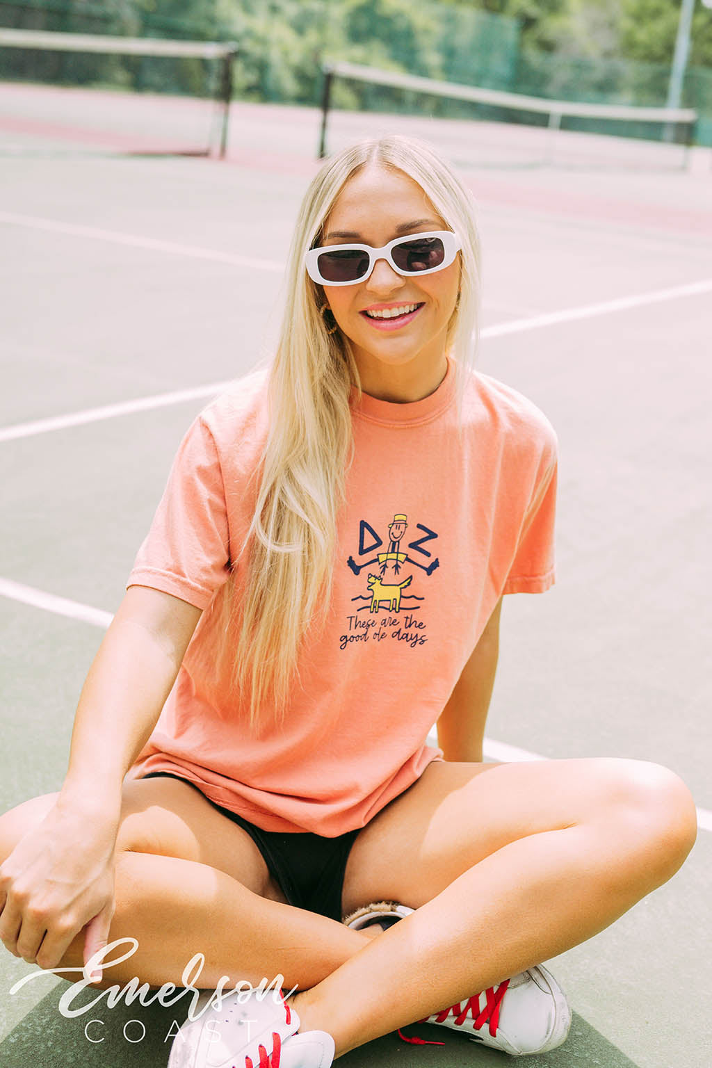 Delta Zeta Life is Better Wearing Our Letters Tee