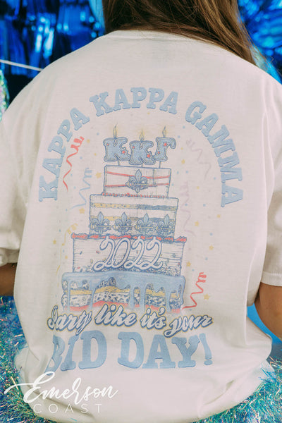 Kappa Kappa Gamma Bid Day Birthday Party Tee - Emerson Coast