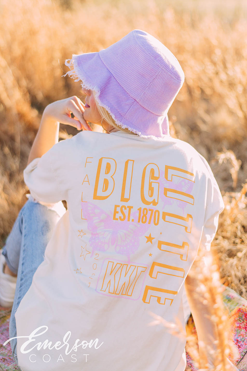 Kappa Kappa Gamma Big Little Reveal Butterfly Tee - Emerson Coast