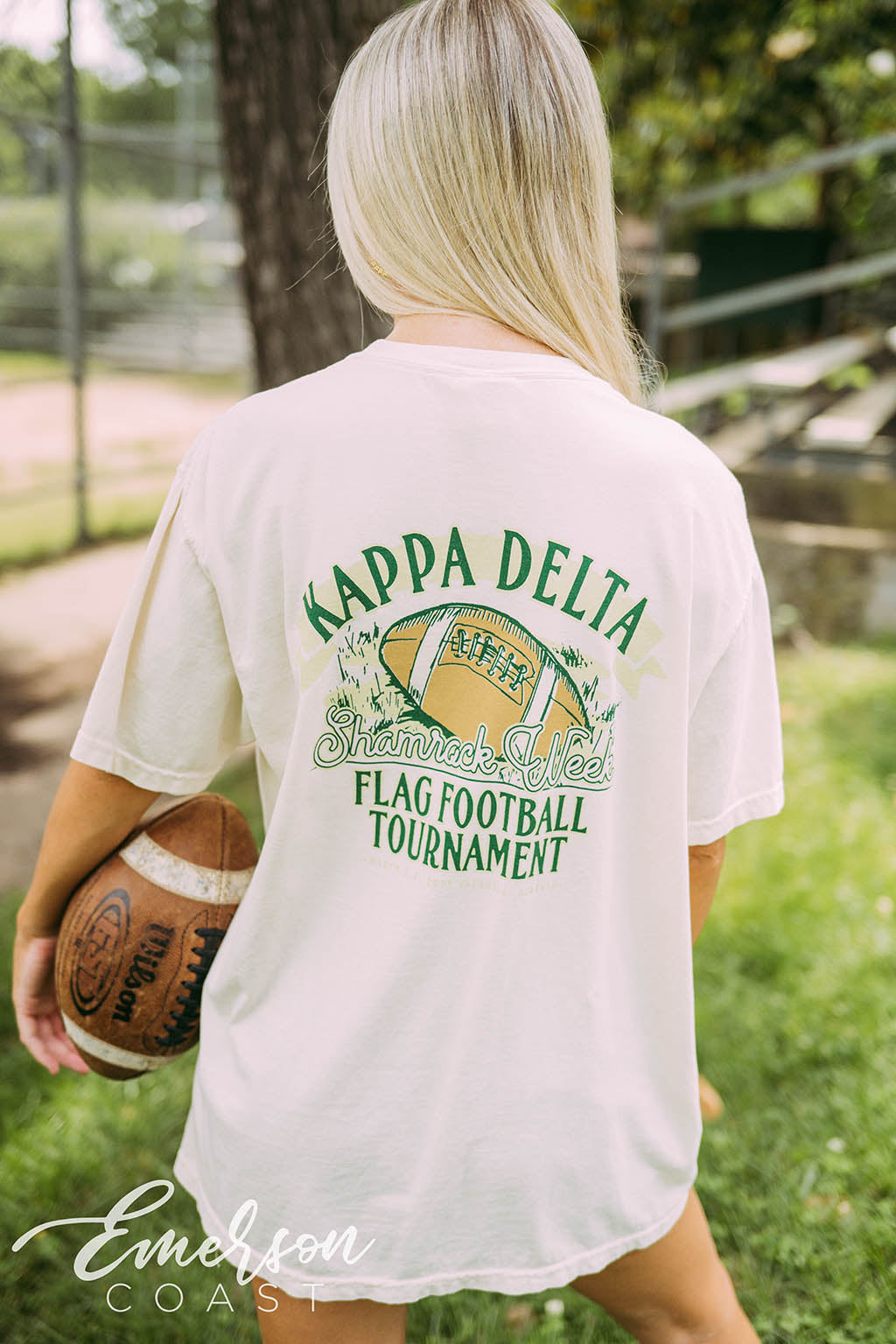 Kappa Delta Shamrock Week Flag Football Tee