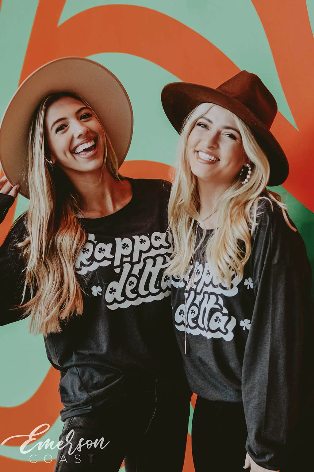 Kappa Delta PR Raw Neck Long Sleeve Tee