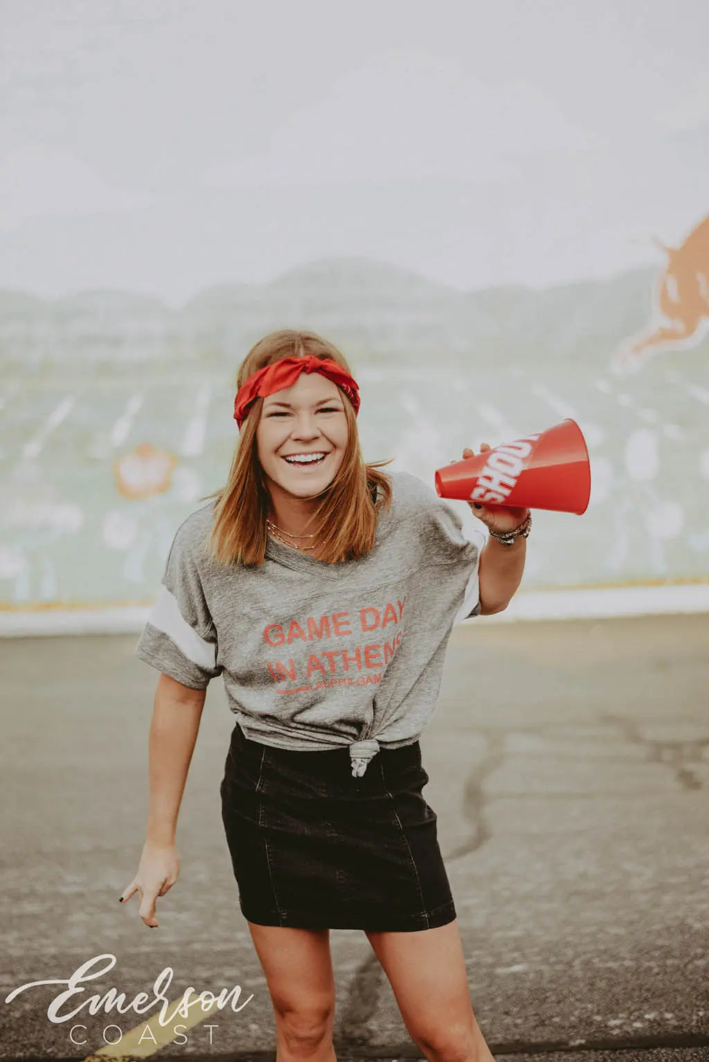 Alpha Gam Game Day Football Tee