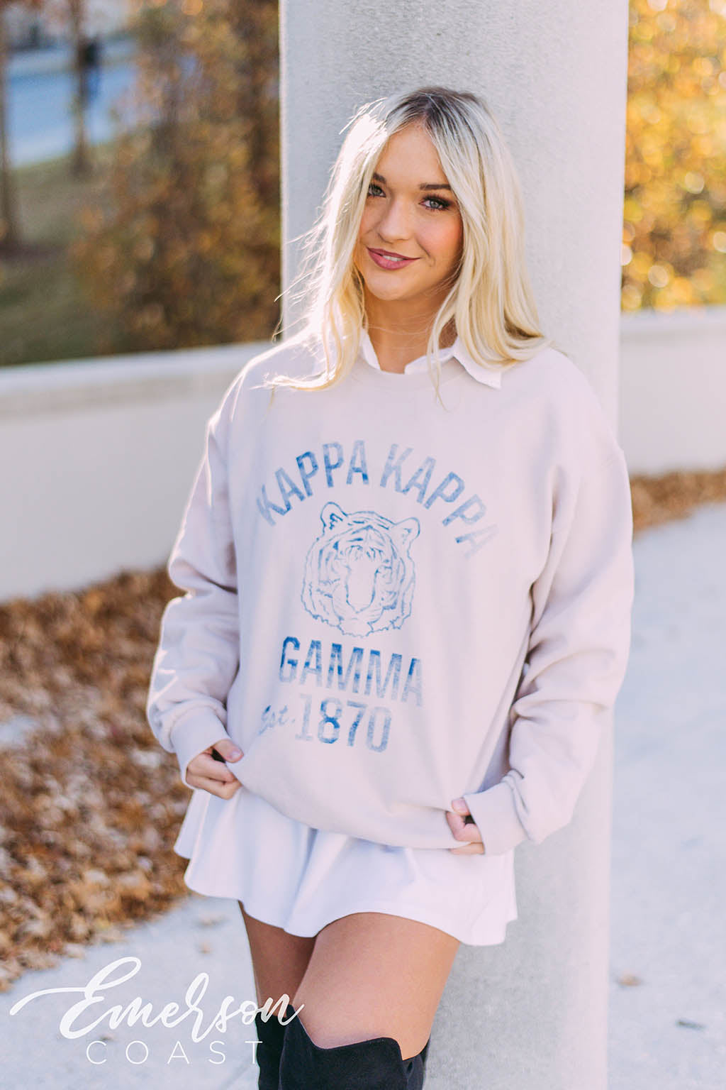 Kappa Kappa Gamma Vintage - Sweatshirt Coast Collegiate Emerson
