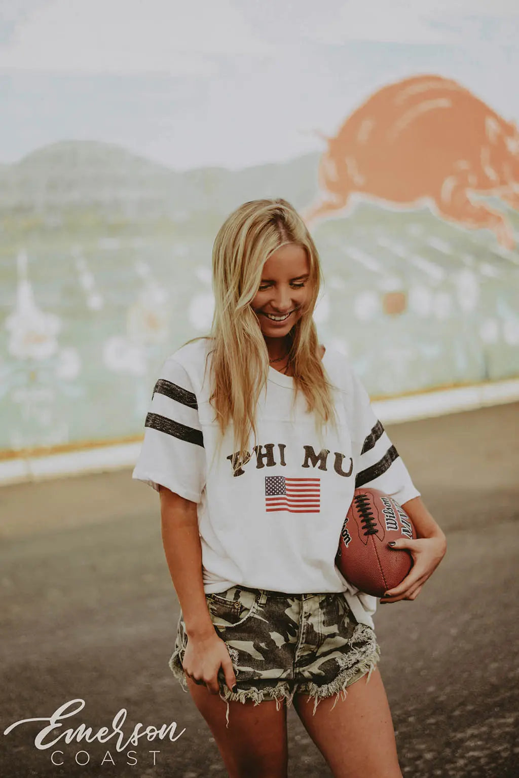 Phi Mu America Football T-shirt