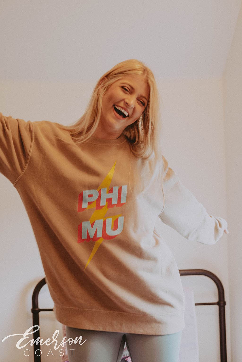 Phi Mu I Love Mu Say It Back Hot Pink Hoodie - Emerson Coast