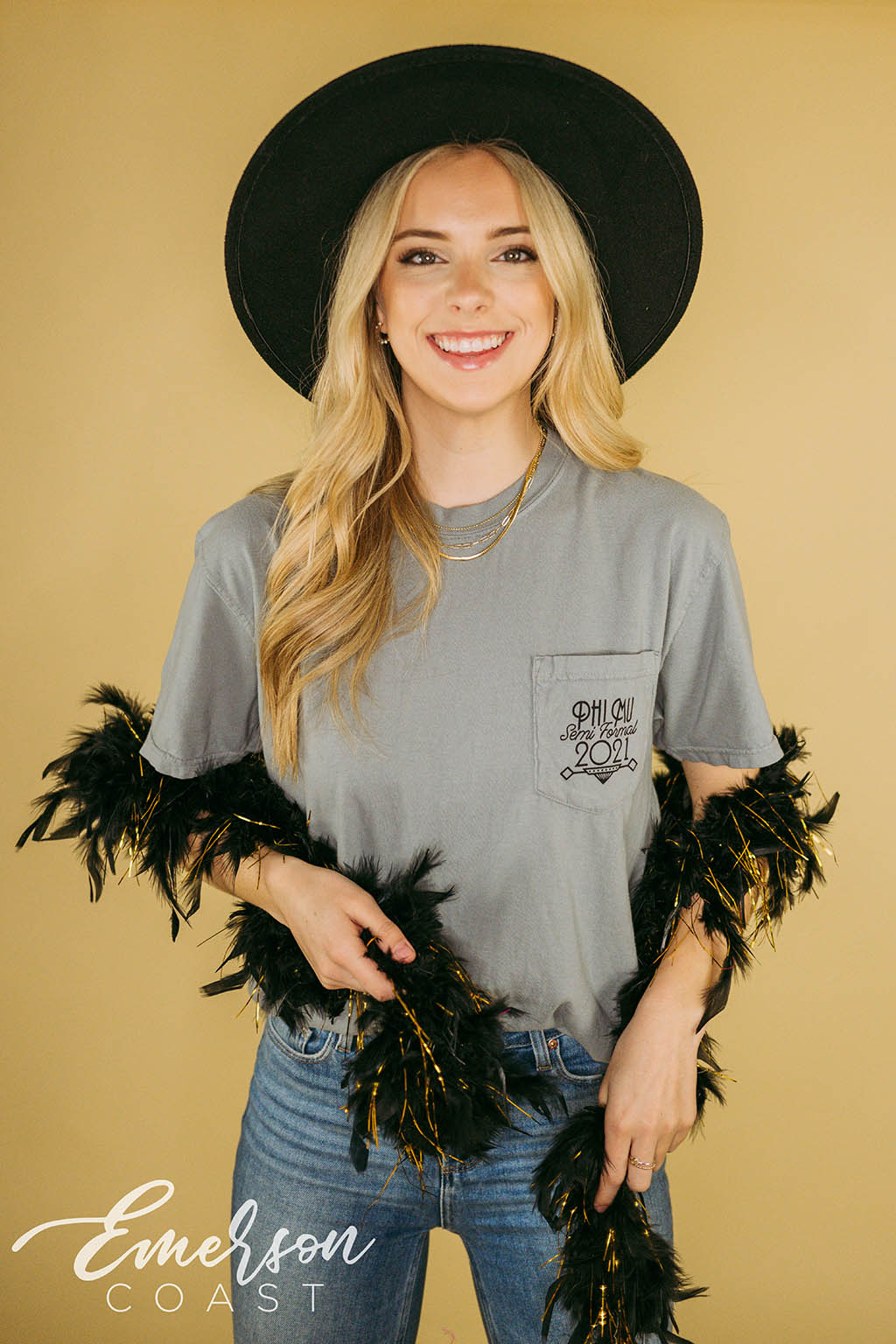 Phi Mu Old Hollywood Semi Formal Tee