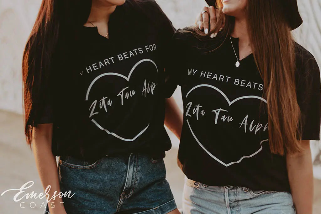 Zeta Tau Alpha Heart Notch Tee