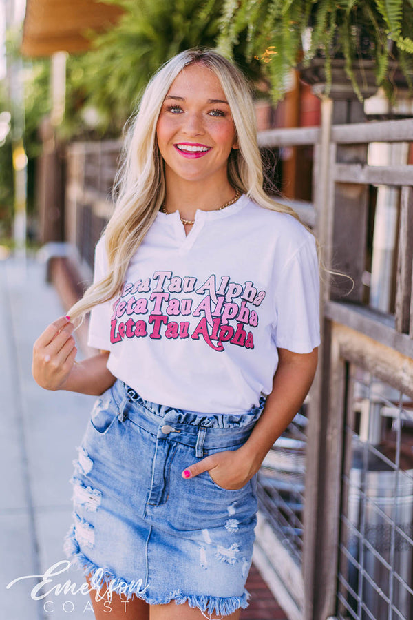 Zeta Tau Alpha Repeating Recruitment Tee - Emerson Coast